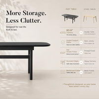 Large Soft Edge Dining Table