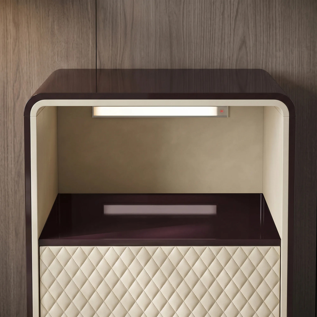 Sartelle Faux Leather Upholstered Drawer Chest