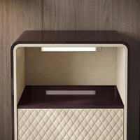 Sartelle Faux Leather Upholstered Drawer Chest