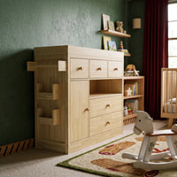 Changing Table with Drawers and Shelf