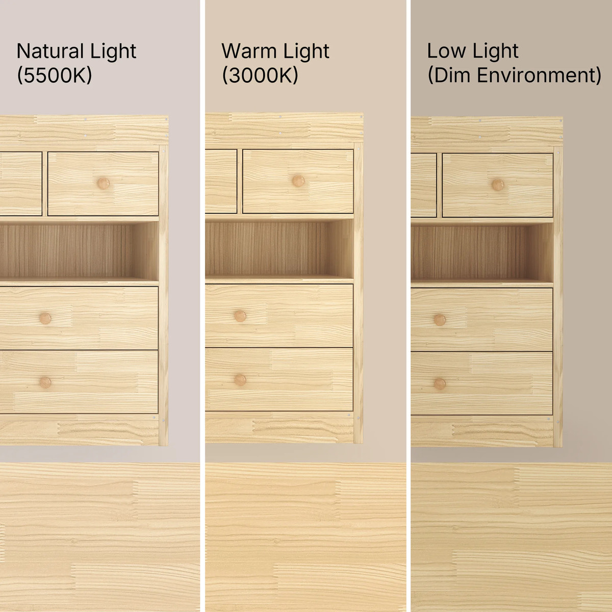 Changing Table with Drawers and Shelf