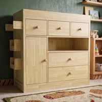 Changing Table with Drawers and Shelf