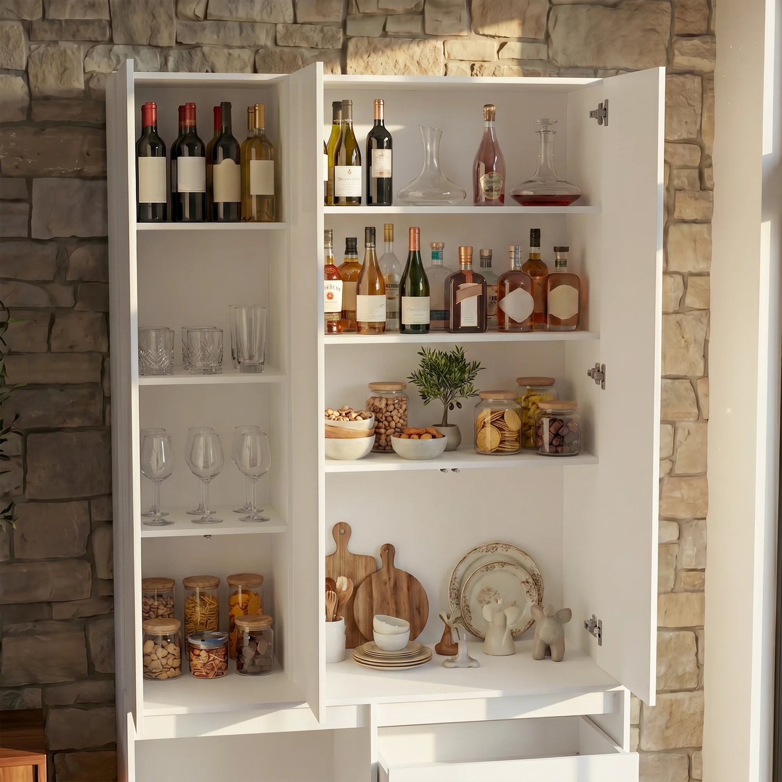 Deep Cabinet Hidden Storage