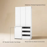 Pantry Cabinet with Rolling Storage Cart
