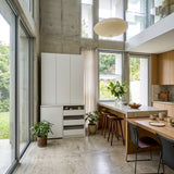 Pantry Cabinet with Rolling Storage Cart