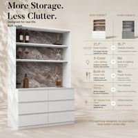 Pantry Cabinet with Built-In Power Outlet