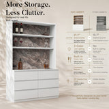 Pantry Cabinet with Built-In Power Outlet