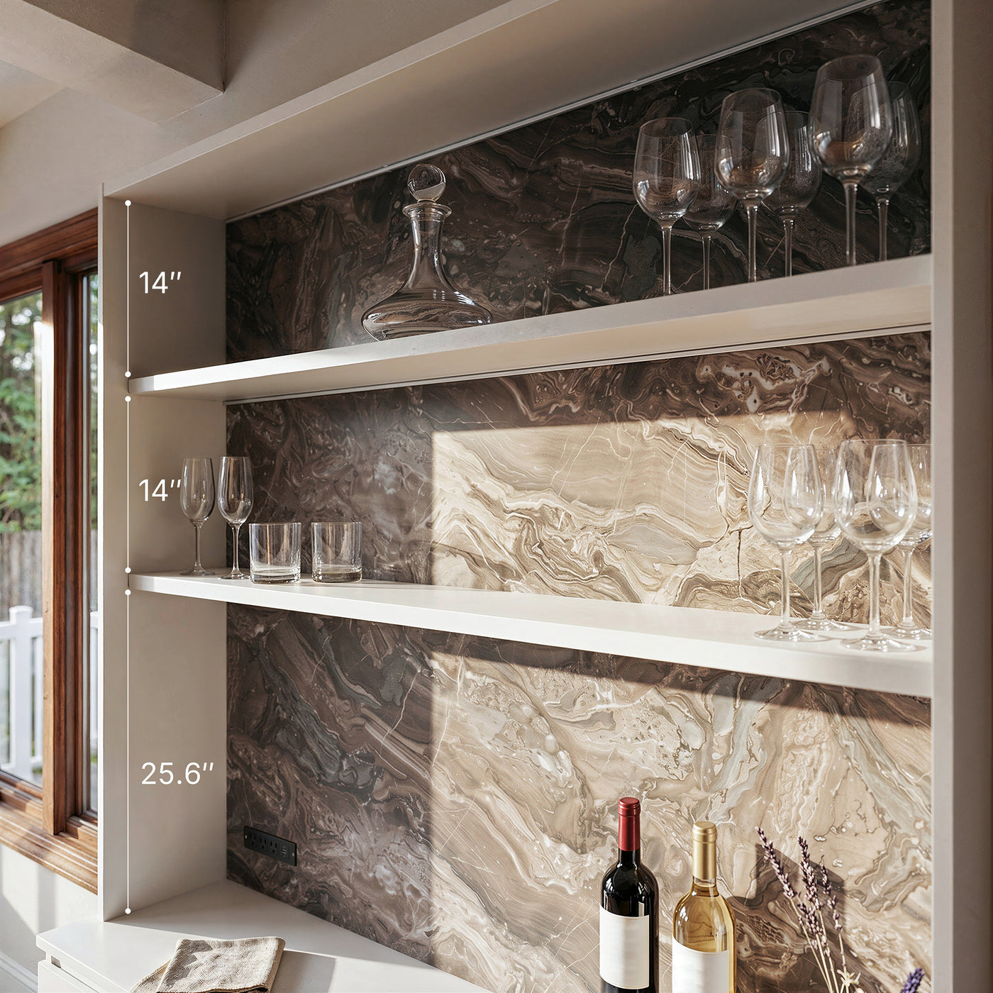 Pantry Cabinet with Built-In Power Outlet