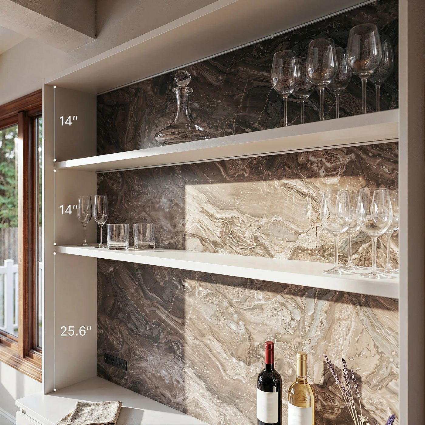 Pantry Cabinet with Built-In Power Outlet