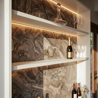 Pantry Cabinet with Built-In Power Outlet