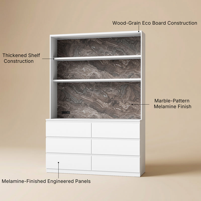 Pantry Cabinet with Built-In Power Outlet