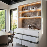 Pantry Cabinet with Built-In Power Outlet
