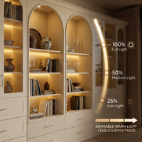 Grand Arched Modular Storage Display Wall Unit with Integrated Lighting
