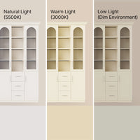Grand Arched Modular Storage Display Wall Unit with Integrated Lighting