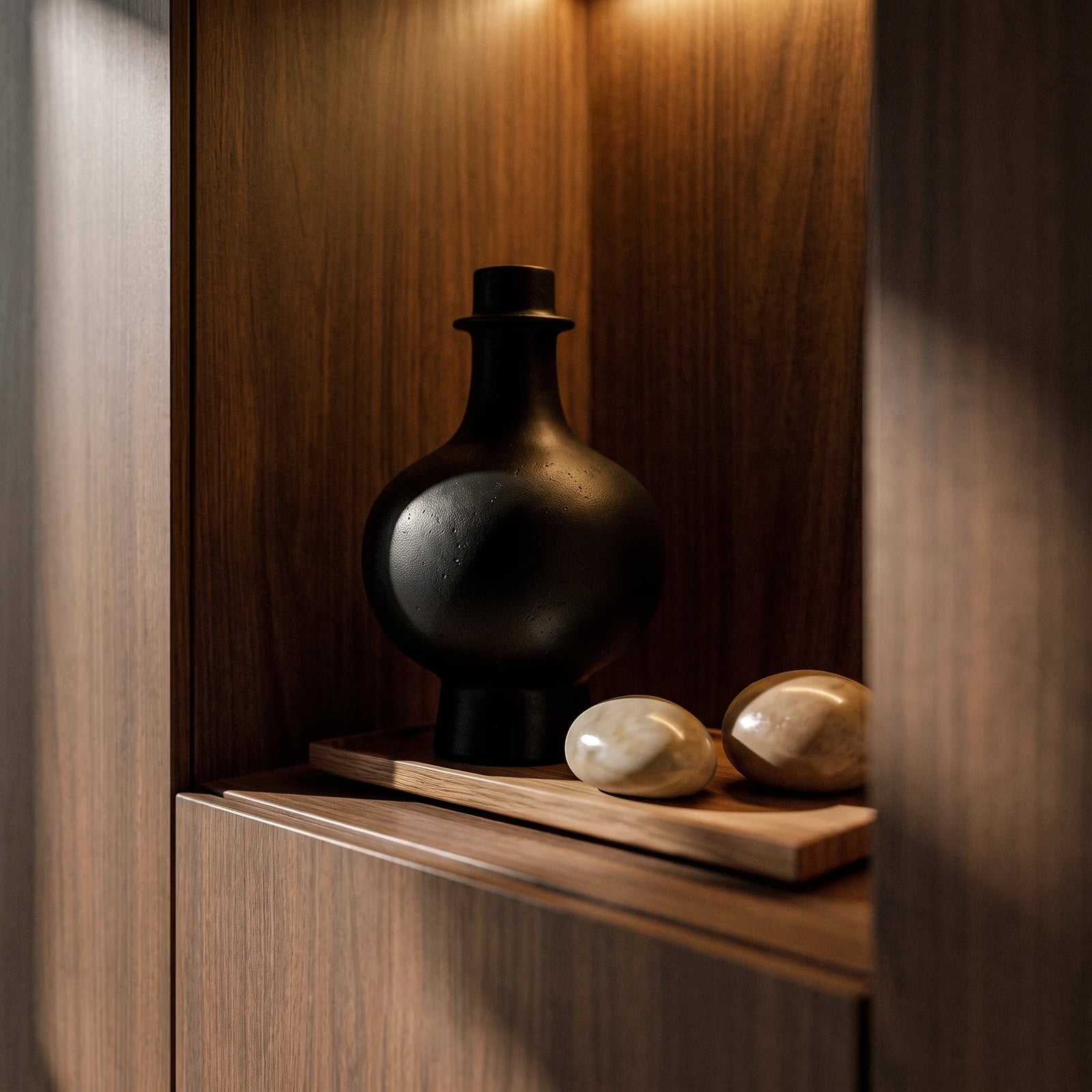Open Display & Hidden Drawer Storage