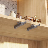 Modular Display Cabinet Set with Drawers-Natural