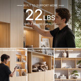 Modular Display Cabinet Set with Drawers-Natural