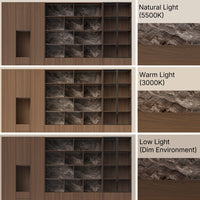 3-Piece Display Cabinet Storage Set-Brown
