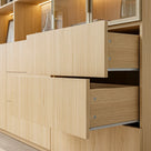 3-Piece Display Cabinet Storage Set-Natural