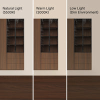 Modular Glass Display Cabinet Set-Brown