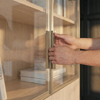 Modular Glass Display Cabinet Set-Natural