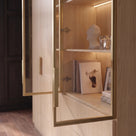 Modular Glass Display Cabinet Set-Natural