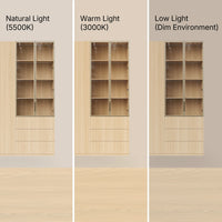 Modular Glass Display Cabinet Set-Natural