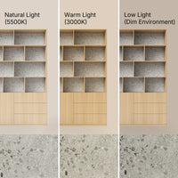 Storage Cabinet with Open Shelves and Drawers-Natural