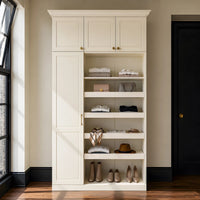 Vestia 4-Door Wardrobe Closet with Drawers