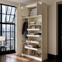 Vestia 4-Door Wardrobe Closet with Drawers