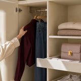 Vestia 4-Door Wardrobe Closet with Drawers