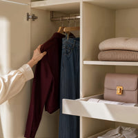 Vestia 4-Door Wardrobe Closet with Drawers
