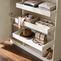 Vestia 4-Door Wardrobe Closet with Drawers