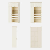 Vestia 4-Door Wardrobe Closet with Drawers