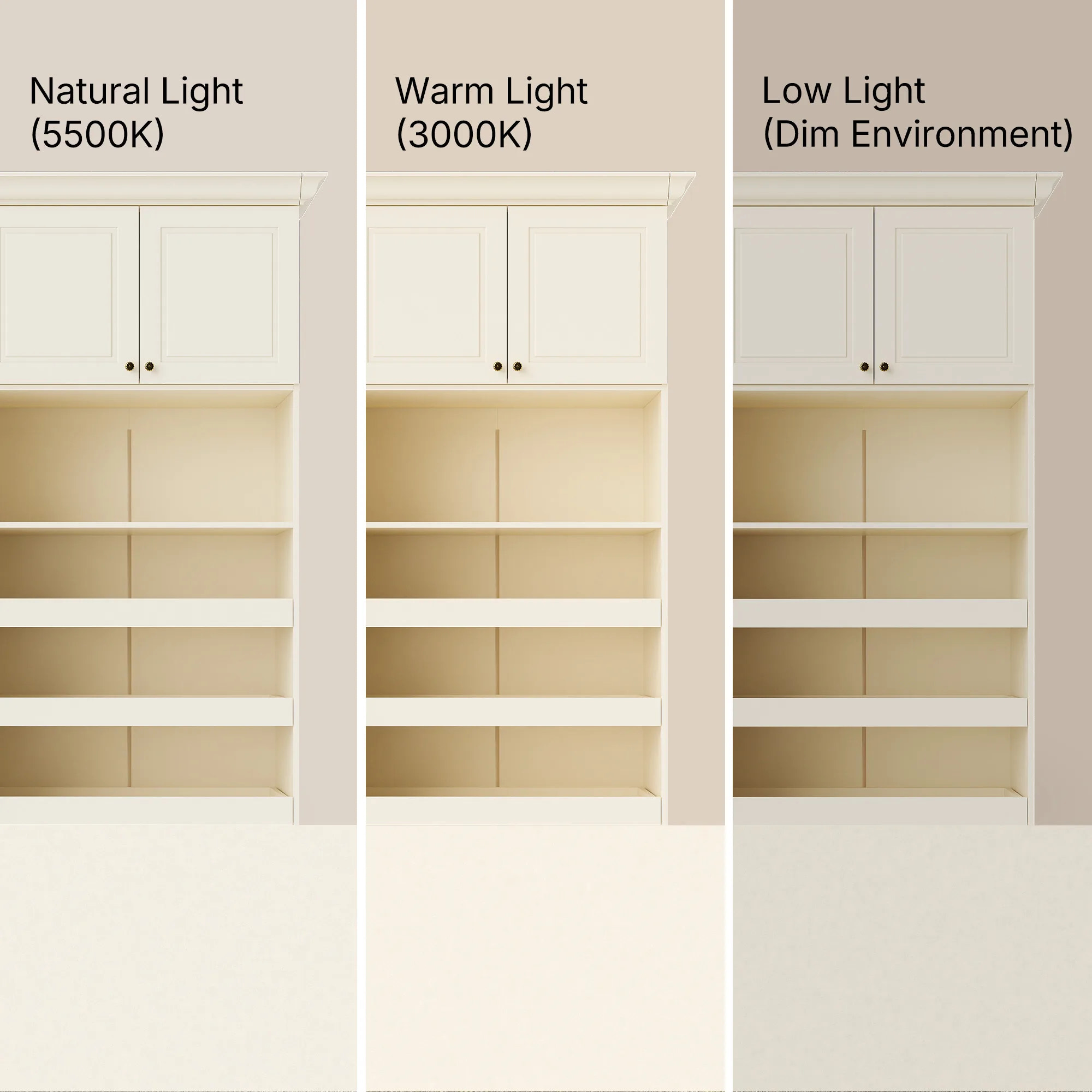 Vestia 4-Door Wardrobe Closet with Drawers