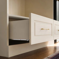 Vestia 3-Door Wardrobe Closet with Drawers