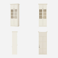 Vestia 4-Door Wardrobe Closet with Pants Rack