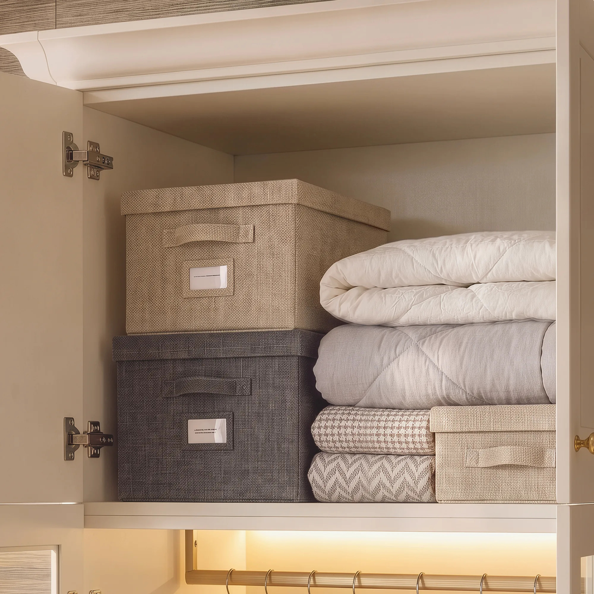 Vestia 4-Door Wardrobe Closet with Pants Rack
