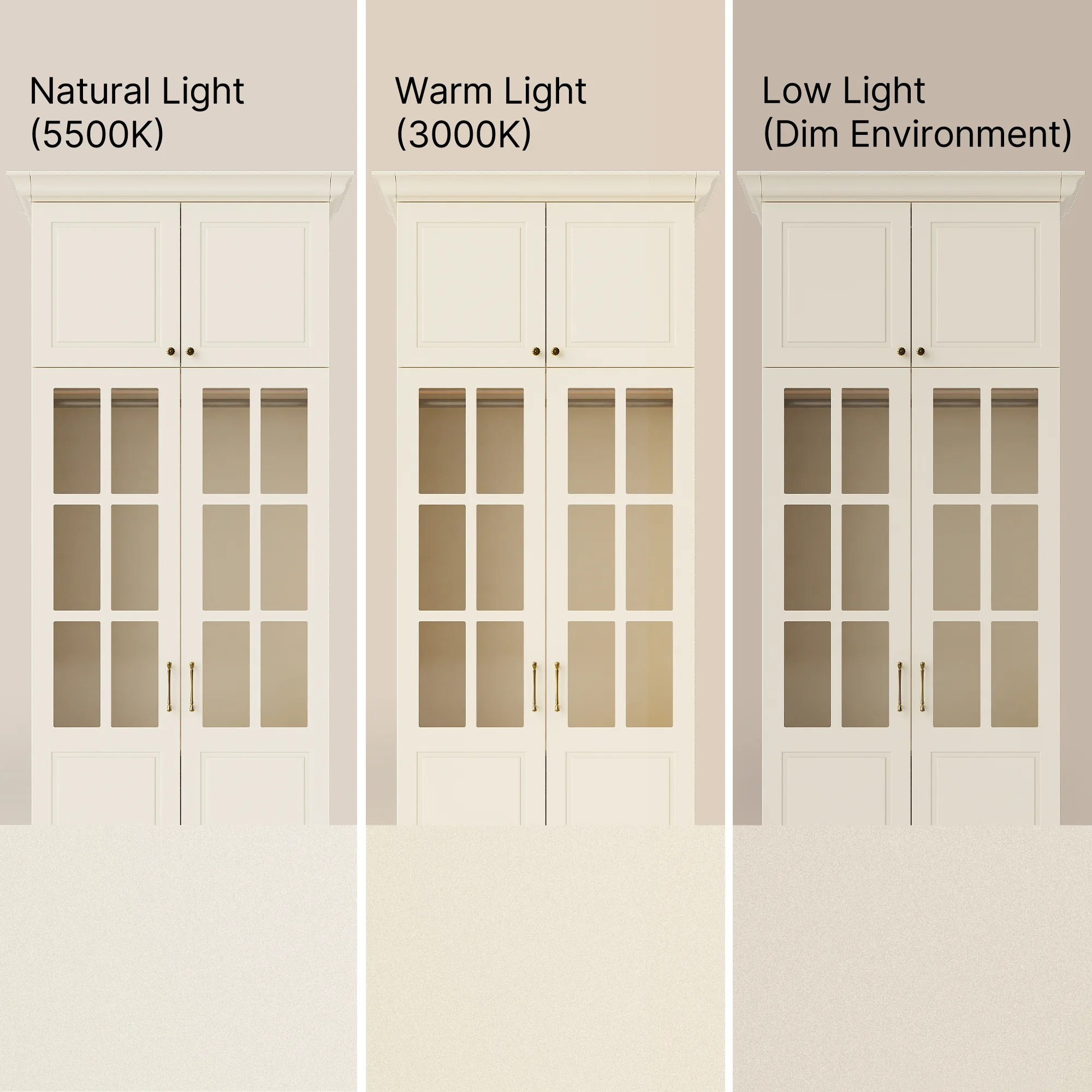 Vestia 4-Door Wardrobe Closet with Pants Rack