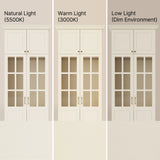 Vestia 4-Door Wardrobe Closet with Pants Rack