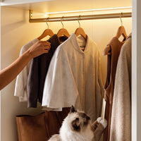 Vestia 2-Door Wardrobe Closet with 3 Drawers