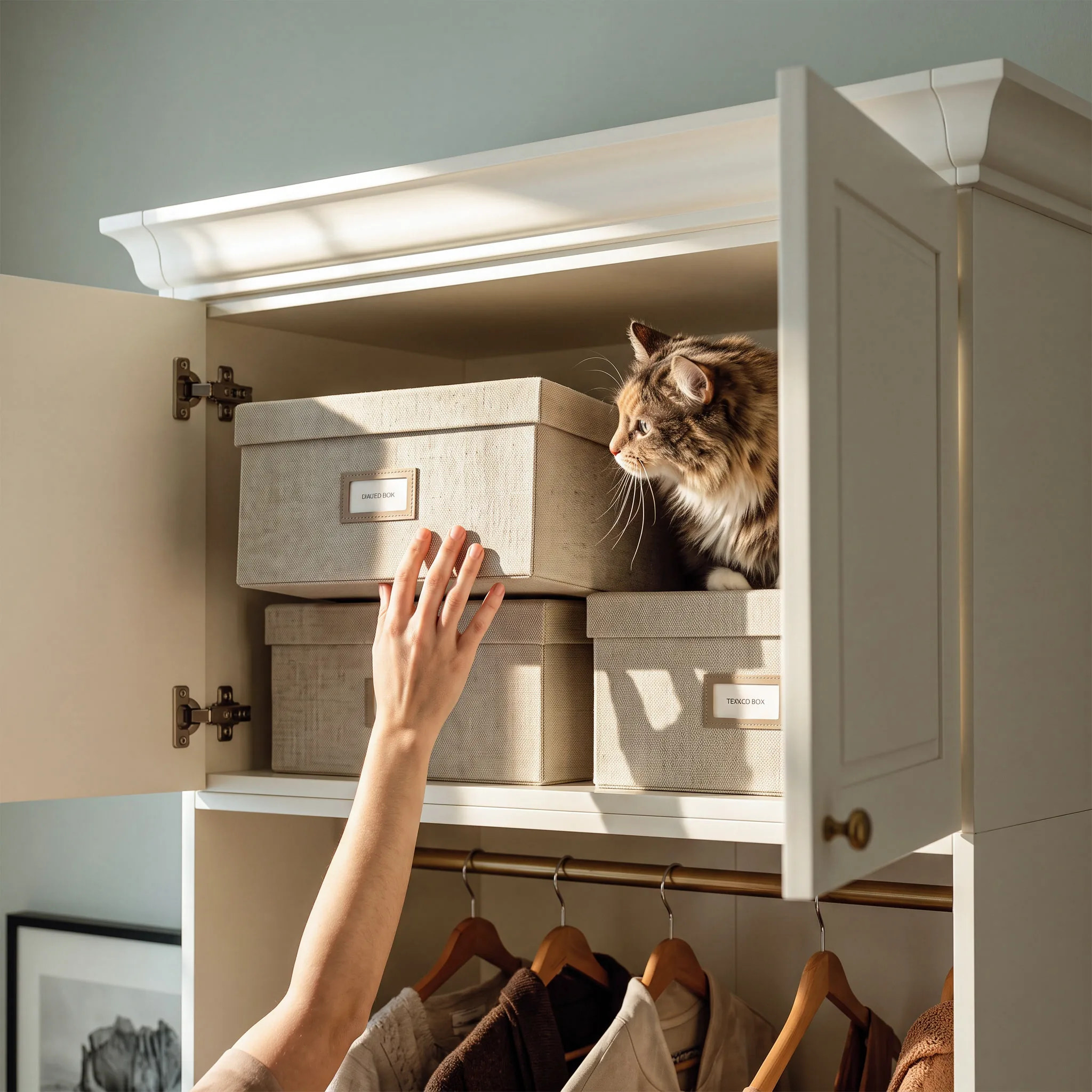 Vestia 2-Door Wardrobe Closet with 3 Drawers