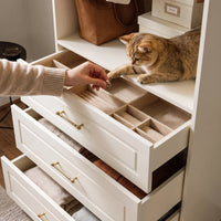 Vestia 2-Door Wardrobe Closet with 3 Drawers