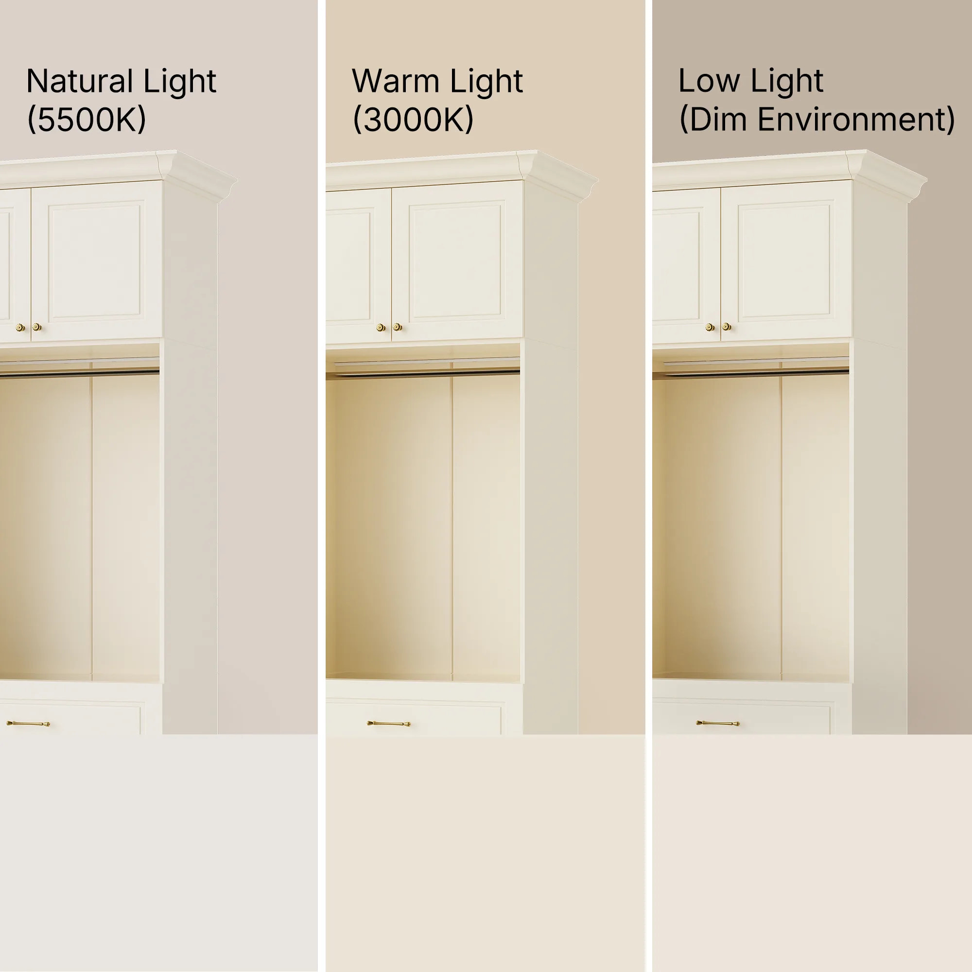 Vestia 2-Door Wardrobe Closet with 3 Drawers