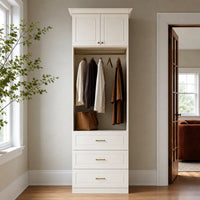 Vestia 2-Door Wardrobe Closet with 3 Drawers