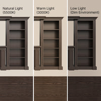 Traditional Entertainment Center with Open Shelves-Brown