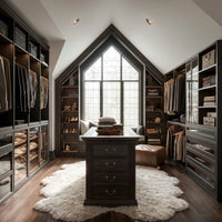Jewelry Island with Drawers and Storage-Brown