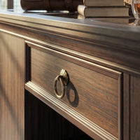 Jewelry Island with Drawers and Storage-Brown