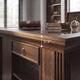 Jewelry Island with Drawers and Storage-Brown