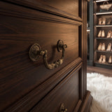 Jewelry Island with Drawers and Storage-Brown